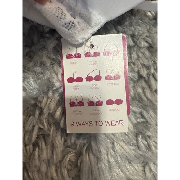 NWT So Soft-lift Convertible Bra White 36D Juniors Womens - Picture 5 of 7